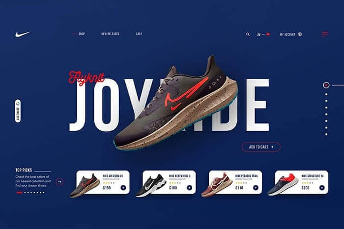 Слайдер «Nike»