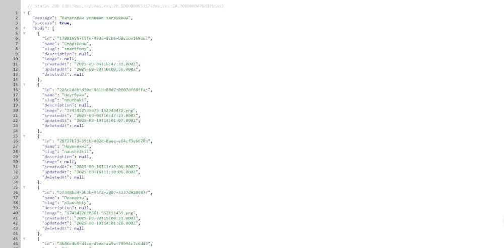 Расширение JSON Lite for Google Chrom