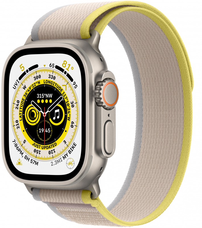 Apple Watch Ultra GPS + Cellular, 49 мм, корпус из титана